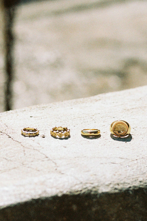 DOTTED PINKY RING ZILVER